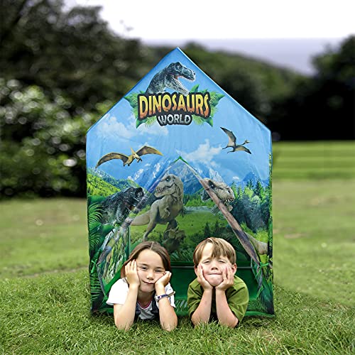 Dinosaurio Tienda Campaña Infantil Dinosaurios Juguetes Casas para Niños Portátil Tienda para Interiores y Exteriores Casita Infantil para Jugar Regalo para Niños 3 4 5 años LxWxH: 72 x 92 x 104 cm