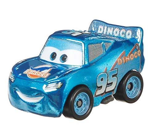 Disney Pixar Cars Mini Racers - Lista 2 (Dinoco Mcqueen Metálico)