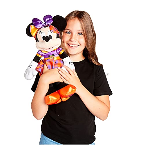 Disney Store Minnie Mouse - Peluche de peluche pequeño de Halloween (40 cm, 15 pulgadas), fabricado con tejido suave con características bordadas, apto para niños a partir de 0 años