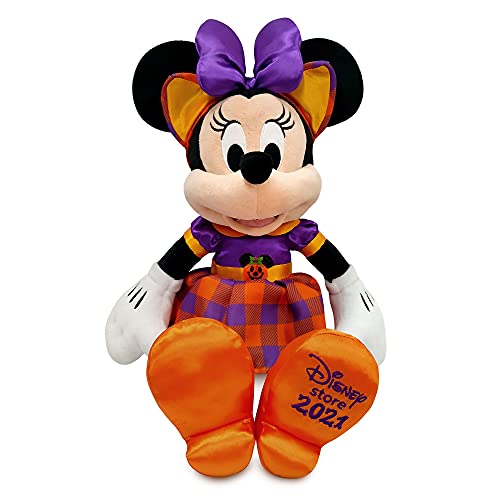 Disney Store Minnie Mouse - Peluche de peluche pequeño de Halloween (40 cm, 15 pulgadas), fabricado con tejido suave con características bordadas, apto para niños a partir de 0 años