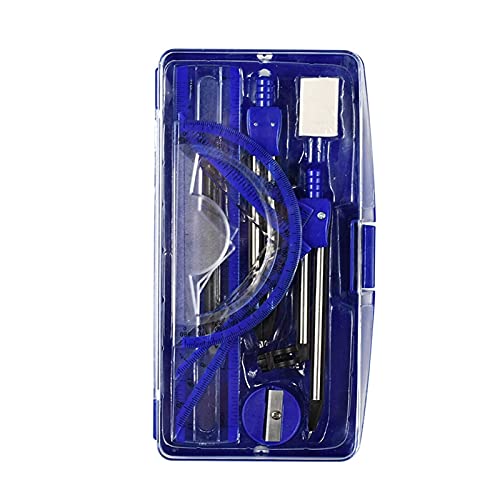 Dispositivos de medida Compass Professional Portable Precisión Protractor Dibujo Triángulo Eraser Compasses Set Math Eraser Ruler for estudiantes Suministros Escolares Compases ( Color : A )