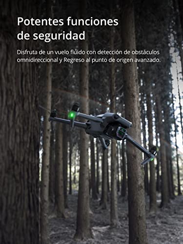 DJI Mavic 3 Fly More Combo - Dron cámara con cámara Hasselblad CMOS 4/3, vídeo 5.1K, detección de obstáculos omnidireccional, 46 min de vuelo, transm. máx. de vídeo de 15 km