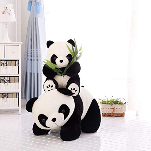 Dowoa Peluche Panda 9/12 / 16 cm Peluche Oso Panda Juguete Peluche Panda con Rama de bambú Oso de Peluche niños bebé Regalo para cumpleaños