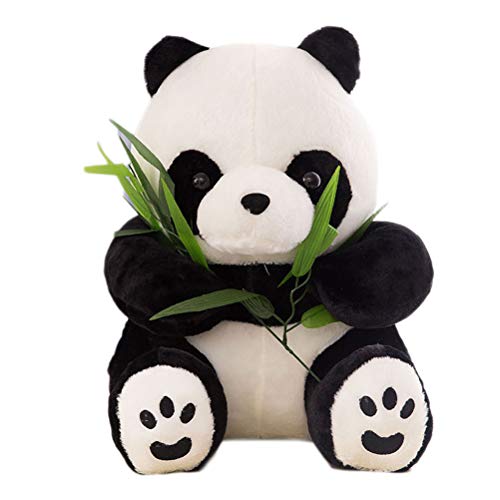 Dowoa Peluche Panda 9/12 / 16 cm Peluche Oso Panda Juguete Peluche Panda con Rama de bambú Oso de Peluche niños bebé Regalo para cumpleaños