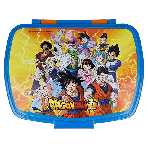 | Dragon Ball | Sandwichera Para Niños Decorada - Fiambrera Infantil | Caja Para El Almuerzo Y Porta Merienda Para Colegio - Lonchera Bola De Dragón