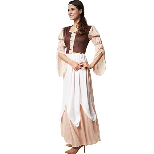 dressforfun 900549 - Disfraz de Mujer Hija del Molinero, Traje Medieval en Colores cálidos (M | No. 302524)