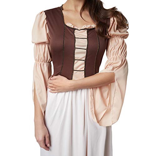 dressforfun 900549 - Disfraz de Mujer Hija del Molinero, Traje Medieval en Colores cálidos (M | No. 302524)