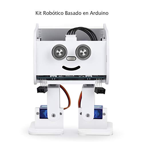 ELEGOO Penguin BOT Robot Biped Compatible con Arduino IDE Proyecto con Tutorial de Ensamblaje, Kit Stem para Aficionados, Juguetes Stem para Niños y Adultos Versión 2.0 Blanco