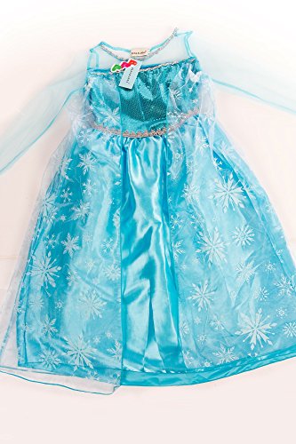 ELSA & ANNA® Princesa Disfraz Traje Parte Las Niñas Vestido (Girls Princess Fancy Dress) ES-DRESS206-SEP (5-6 Años, ES-206)