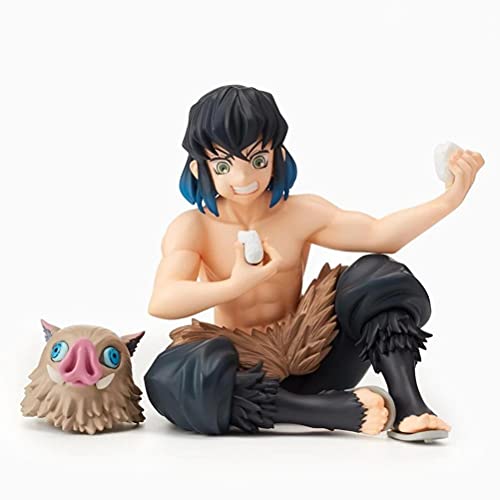 Emeili Figura de Anime Demon Slayer Estatua Figuras Kimetsu No Yaiba Caja Fuerte Exquisita Kamado Tanjiro Agatsuma Zenitsu Hashibira Inosuke Modelo de Muñeca Ornamentos Mejor Juguete