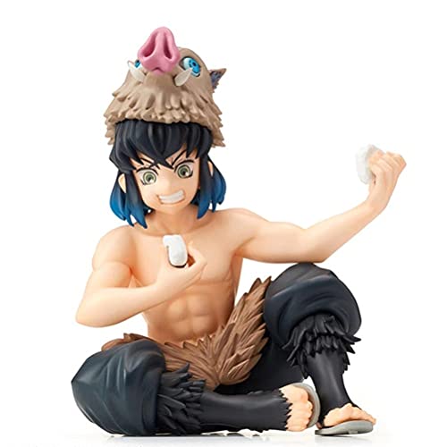 Emeili Figura de Anime Demon Slayer Estatua Figuras Kimetsu No Yaiba Caja Fuerte Exquisita Kamado Tanjiro Agatsuma Zenitsu Hashibira Inosuke Modelo de Muñeca Ornamentos Mejor Juguete