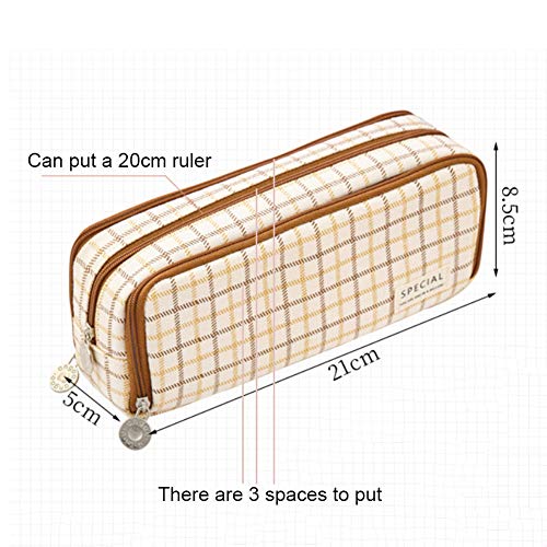 Estuche de lápices con 3 Compartimento para Niños Adolescente,Caja Case con Cremallera de Escolar,Lápiz de gran capacidad Bolsas,Bolsa de Papelería,Estuche grande para lápices