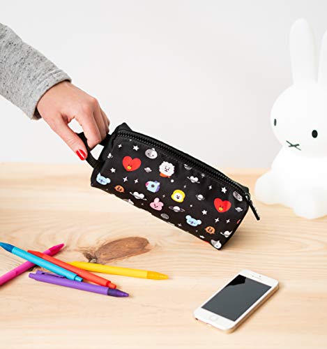 Estuche escolar - Estuche BT21 Cool Collection│Estuche rectangular perfecto para la vuelta al cole - Producto con licencia oficial - Estuche BTS