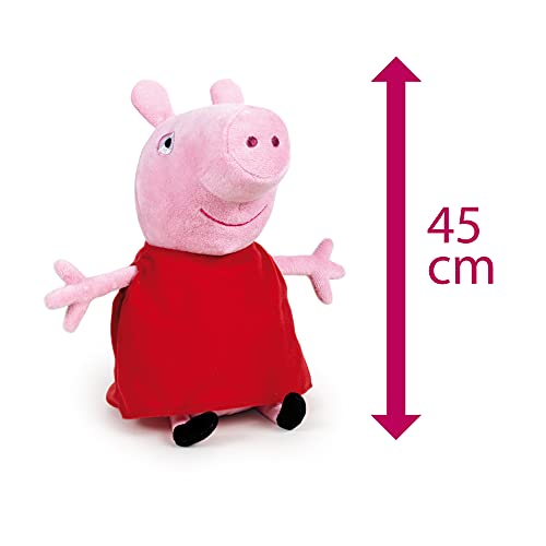 Famosa Softies Pig Peluche Peppa 45 cm, Multicolor, 45 centimetros (760011863)