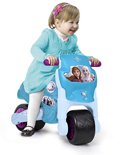 FEBER - Motofeber Frozen 2, Correpasillos moto con claxon, para niños de 18 meses a 3 años (Famosa 800012201)