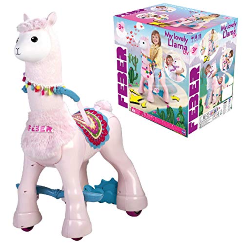 FEBER My Lovely Llama - Mascota eléctrónica de juguete, Para niños y niñas de 3 a 6 años (Famosa 800012442)