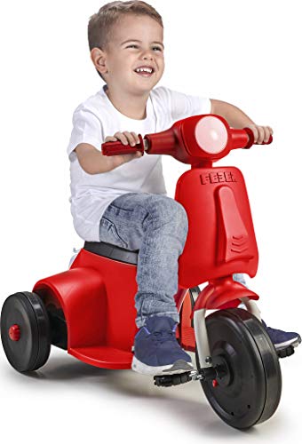 Feber Scooter 3x1 - Motocicleta eléctrica, para niños y niñas a partir de 3 años, 6V (Famosa 800012392)