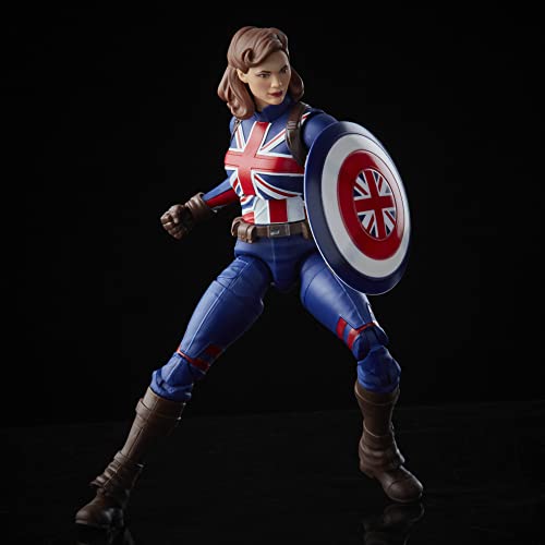 Figura de acción de Agente Carter de Marvel de 15 cm de Marvel Legends Series, Incluye diseño Premium, 1 Accesorio y 2 Piezas de Build-a-Figure