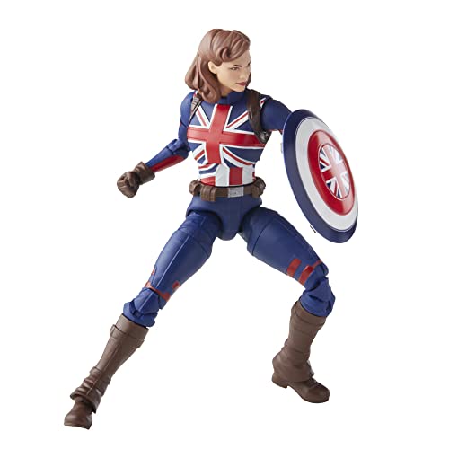 Figura de acción de Agente Carter de Marvel de 15 cm de Marvel Legends Series, Incluye diseño Premium, 1 Accesorio y 2 Piezas de Build-a-Figure