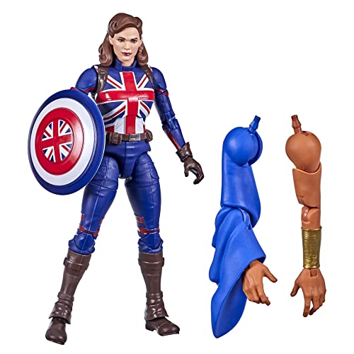 Figura de acción de Agente Carter de Marvel de 15 cm de Marvel Legends Series, Incluye diseño Premium, 1 Accesorio y 2 Piezas de Build-a-Figure