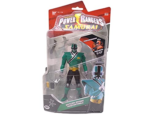 Figuras de juguete Power Rangers Samurai transformable con accesorios Ninja - Action Figuras de 18 cm articuladas - Power Ranger con espada - 5 Samurai Action Figure de colección - Power a NCR31520 -