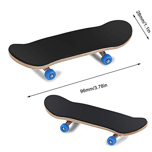 Fingerboard Finger Skateboards, Mini diapasón, Patineta de Dedos Profesional Maple Wood DIY Assembly Skate Boarding Toy Juegos de Deportes Kids (Amarillo)