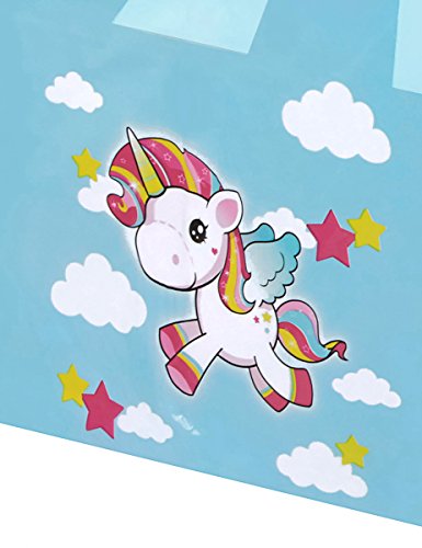 Folat B.V.- Mantel de unicornio, 180 x 130 cm, Multicolor, Costumes (65043)