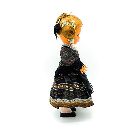 Folk Artesanía Muñeca Regional colección 35 cm Vestido típico Manchega Castilla la Mancha España, Nueva y Original.