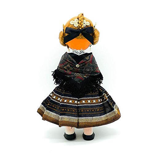 Folk Artesanía Muñeca Regional colección 35 cm Vestido típico Manchega Castilla la Mancha España, Nueva y Original.