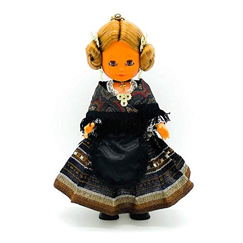 Folk Artesanía Muñeca Regional colección 35 cm Vestido típico Manchega Castilla la Mancha España, Nueva y Original.