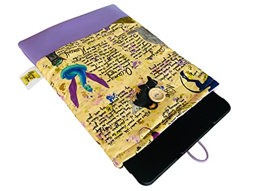 Funda artesanal grande para libros y tablets de Animales Fantásticos + marcapáginas de regalo, funda de algodón ecológico, acolchada inspirada en Harry Potter. Regalo ideal para adolescentes