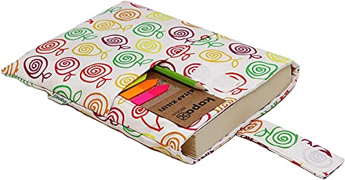 Funda de libro para libro de bolsillo, tejido lavable, impermeable, protector de libro – acolchado, funda de protección para tablet para adulto