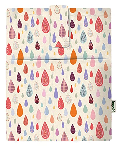 Funda de libro para libro de bolsillo, tejido lavable, impermeable, protector de libro – acolchado, funda de protección para tablet para adulto