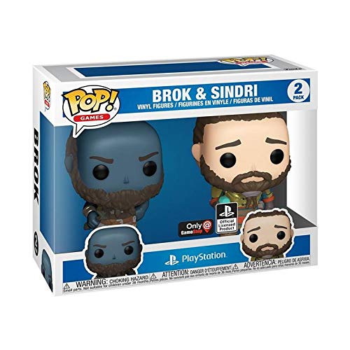 Funko Pop! God of War Brok and Sindri 2 Pack Exclusive Figure Bundle