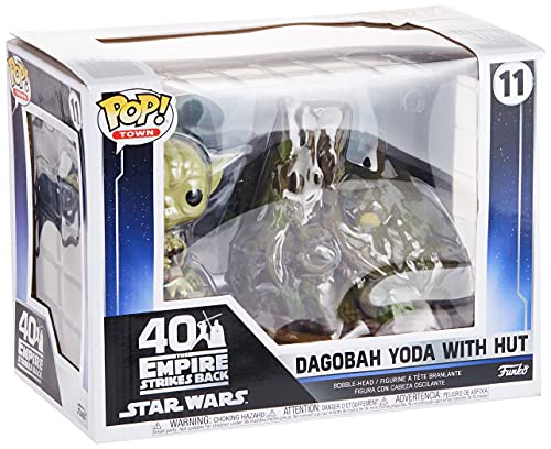 Funko - Pop! Town: Star Wars - Yoda's Hut Figura Coleccionable, Multicolor (46765)