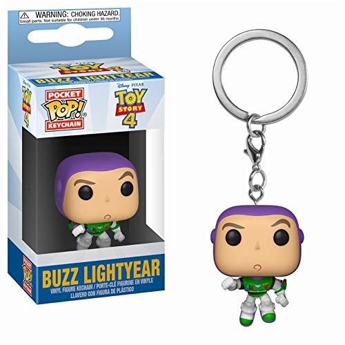 Funko- Toy Story Pixar Llavero Pocket, Color Purple, Green (37418)