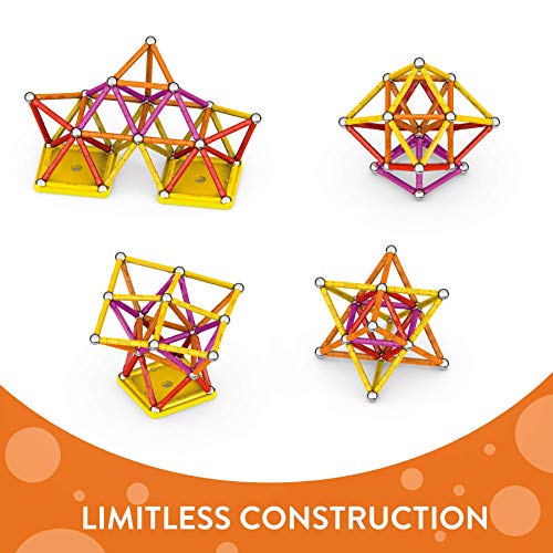 Geomag Color, Juego de Bloques de Construcción Magnéticos para Niños, Juguete Magnético, Colección Verde de Plástico 100% Reciclado, 93 piezas (273)