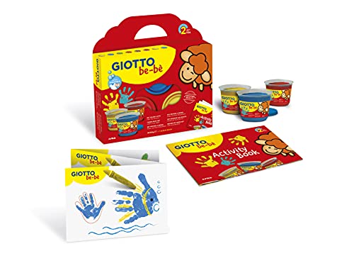 Giotto be-bè Set pintura a dedos, 100 ml, estuche 3 unidades y accesorios