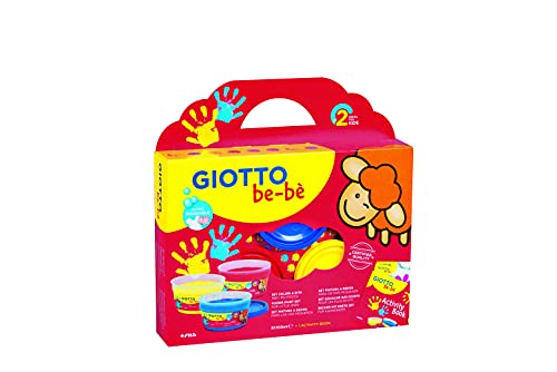 Giotto be-bè Set pintura a dedos, 100 ml, estuche 3 unidades y accesorios