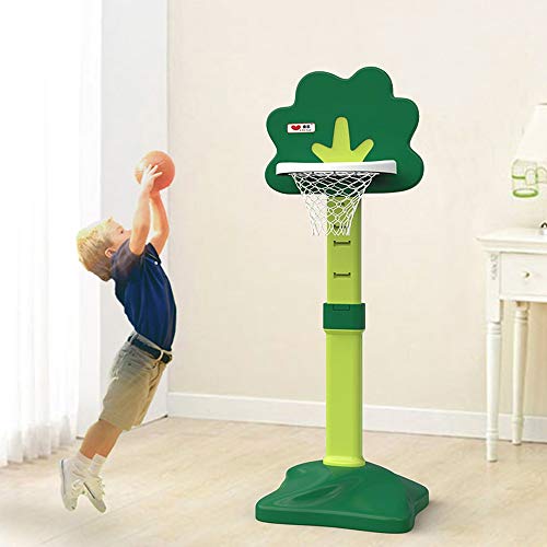 GLBS Inicio Elevación Shoot Verdes De Los Niños del Aro De Baloncesto Cubierta Deportes Al Aire Libre Anti-Rotura For Niños Baloncesto Soporte Juguetes Estable del Niño Al Aire Libre For La Edad 2-10