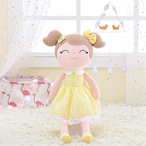 Gloveleya Baby Gift Toys Cuddly muñecas de Trapo de Peluche de Juguete de Felpa Buddy Soft Spring Girls Gift Boxes - Amarillo