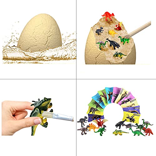 Gogh Kit de excavación de Huevos de Dinosaurio, Kit arqueológico fósil de Huevo de Dinosaurio Grande, Juguete Educativo de excavación, Juego de Regalo DIY Hecho a Mano Creativo para niños