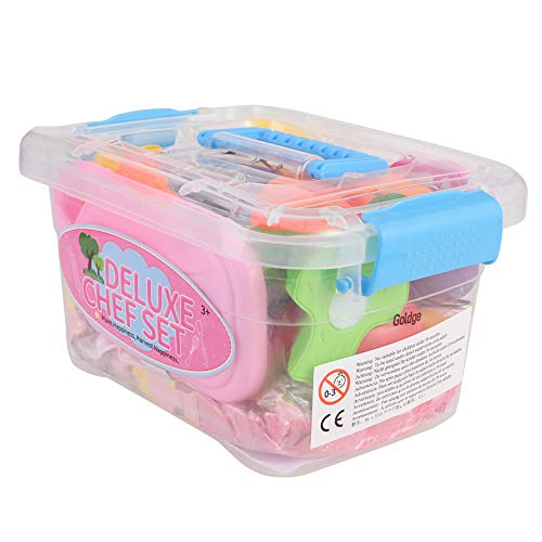 GOLDGE 24 PCS Niños Juguetes de Cocina Acero Inoxidable Utensilios de Cocina Culinario Mini Cocina de Juguete de Acero Inoxidable Cocina Play House