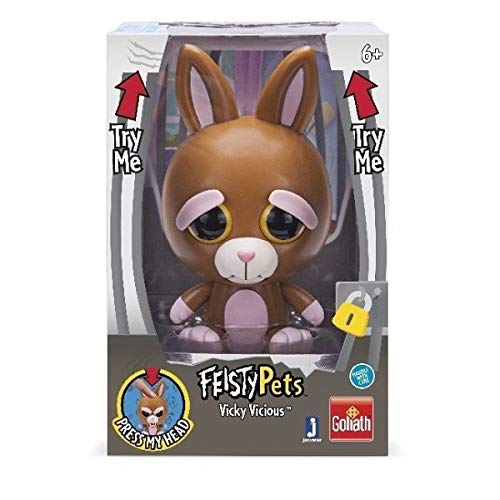 Goliath Toys Feisty Pets - Figura de conejo (4")