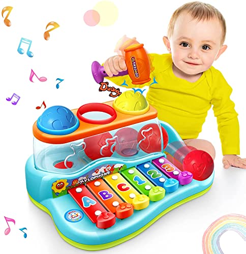 GoStock Music Toys Xilófono Musical para Niños de 1 2 3 Años Teclado Musical para Niños y Niñas