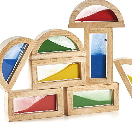 Guidecraft- Rainbow Blocks Sand, Multicolor (1)