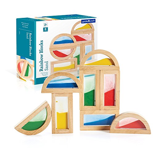 Guidecraft- Rainbow Blocks Sand, Multicolor (1)