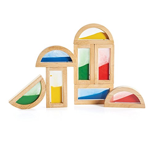 Guidecraft- Rainbow Blocks Sand, Multicolor (1)