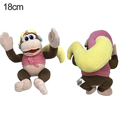 Gwgbxx 25cm Super Mario Bros De La Felpa De La Tierra Bone Koopa Bowser Dragón Oscuro Luigi Yoshi Capitán Kirby Odyssey Muñeca Suave De La Felpa Juguetes De Peluche (Color : Clear)