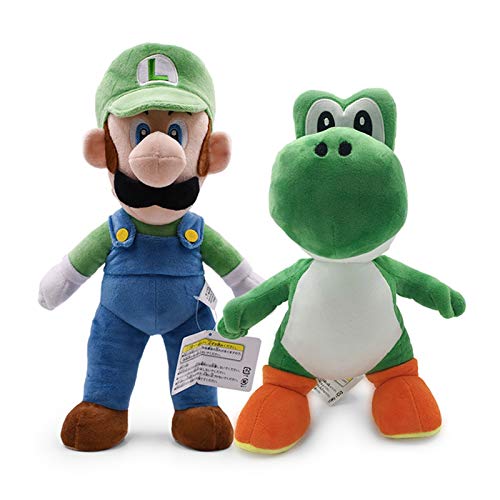 Gwgbxx Regalos 2styles Tamaño Grande De Super Mario Bros Mario & Luigi Permanente Yoshi Muñecos De Peluche De Juguete Suave Relleno Peluche Super Mario Muñeca For Niños (Color : Yoshi 33cm)